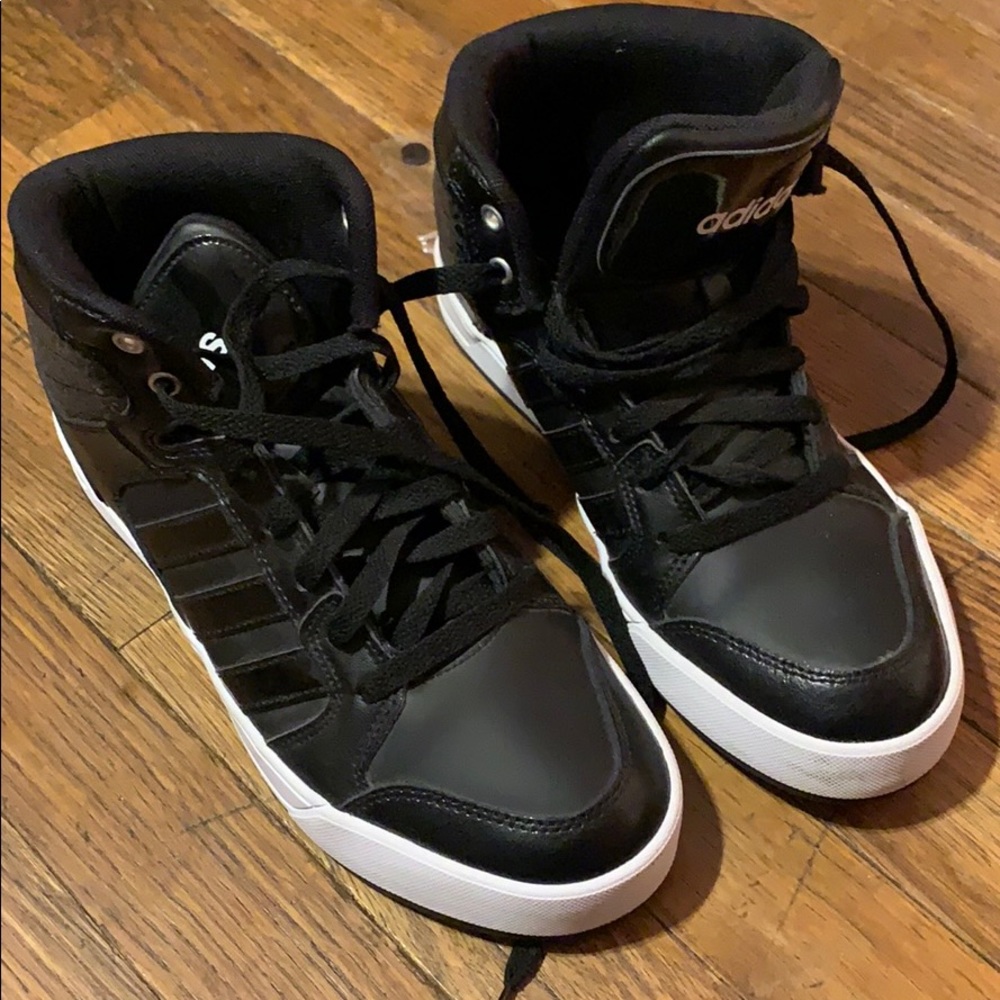 Adidas Black Hightop Neo Cloudfoam